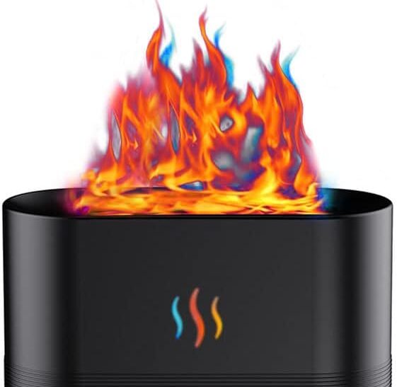 What should a gas fireplace flame look like