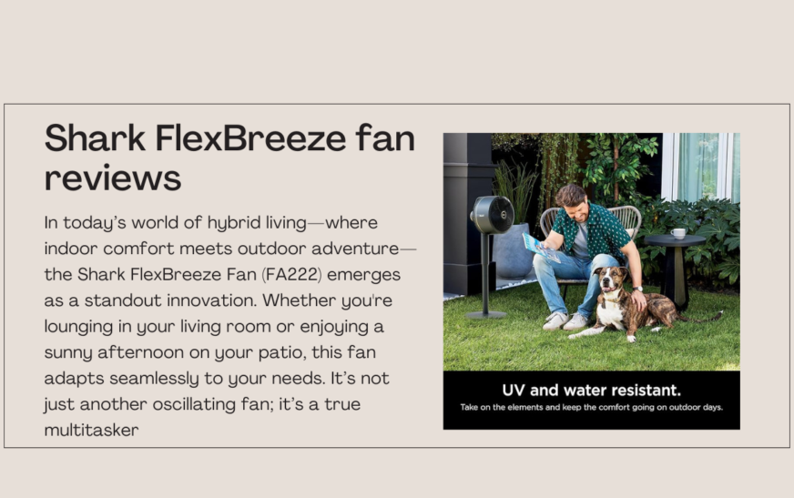 Shark FlexBreeze fan reviews